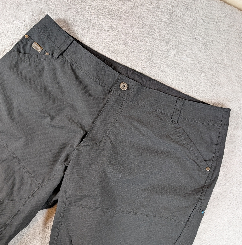 KUHL Pants SILENCR Reflex Softshell Stretch Ripstop Articulated Gray Men 42x34